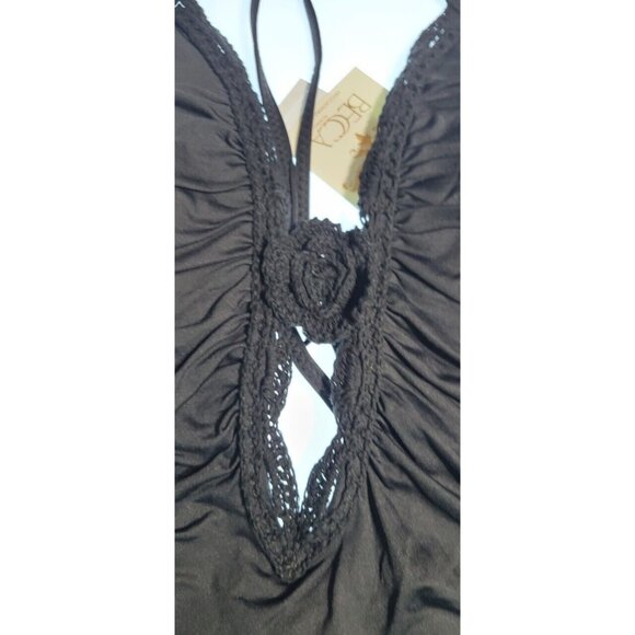 Becca by Rebecca Virtue Colette Women's One Piece Swimsuit Size Medium Black - Picture 4 of 6